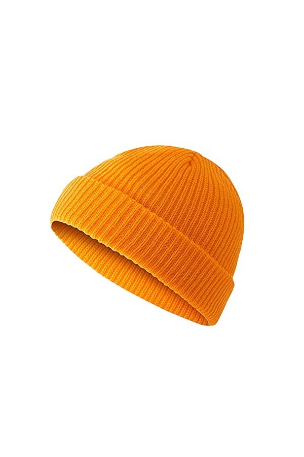 Qixiu Bonnet léger en jersey - Bonnet en laine - Pour femme - Chaud et doux - Bonnet dhiver, c, taille unique
