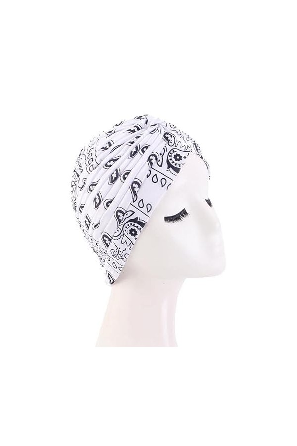 Hasagimol Turban Femme Chimio Bambou Élastique Respirants Confortable Tissu Bonnets en Mousseline de Soie Chimio Bonnet Casqu