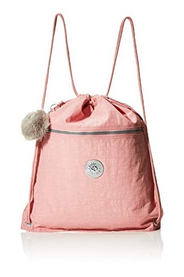 Kipling SUPERTABOO, Sac à Dos avec Cordon de Serrage Multifonctionnel, Hydrophobe, 45 cm, 15 L, 0.24 kg, Rose Bridal