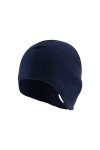 Qixiu Bonnet dhiver chaud et doux - Pour femme - Chaud et chaud - En tricot - Unisexe, bleu marine, taille unique