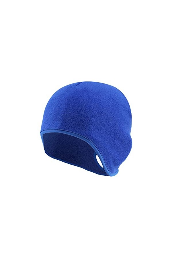 Qixiu Bonnet dhiver chaud et doux - Pour femme - Chaud et chaud - En tricot - Unisexe, bleu marine, taille unique