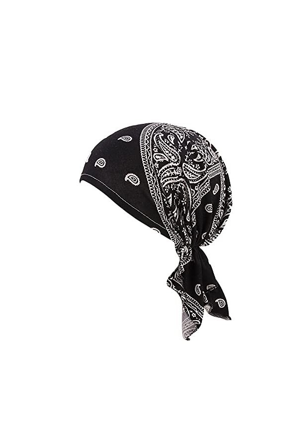 KPPONG Bonnet Imprimé Chapeau Bandeau pour Femmes La Chimio Turban Calot Cheveux Longs Chapeau Élastique Extérieur