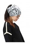 Miss Fortan Mode Femme Bonnet 3 en 1 Turban Femme Echarpe Imprimé