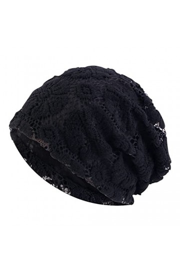 Hasagimol Foulard Chimio Femme Avec Cheveux Stretch Respirant Confortable Tissu Bonnets en Mousseline de Soie Chimio Chapeau 