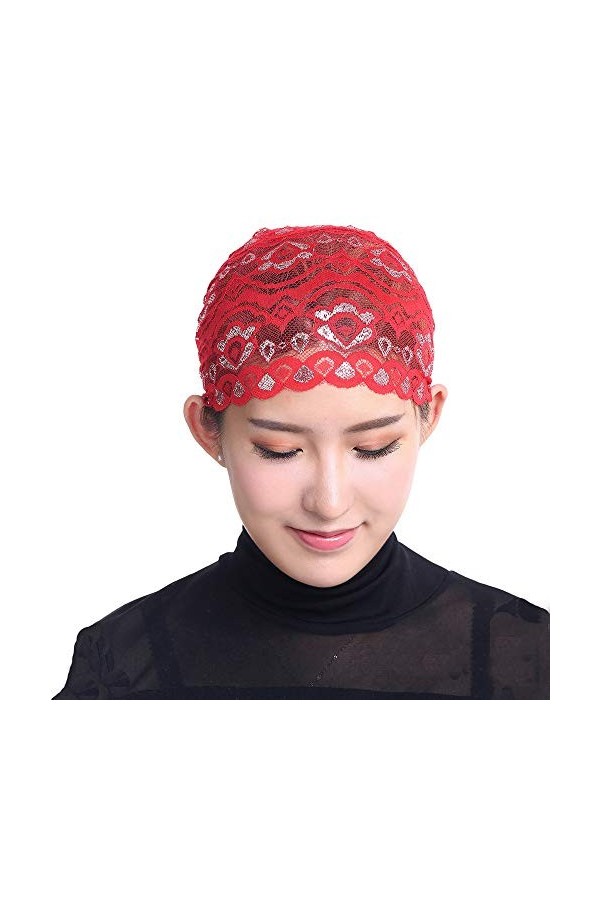 Hasagimol Turban Femme Chimio Bambou Stretch Comfort Respirant Tissu Bonnets en Mousseline de Soie Chimio Chapeaux Headwrap C