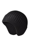 IQYU Casquette dhiver pour homme avec protection des oreilles Chapeau dhiver Hommes pour femmes Bonnet chaud Tricot Earflap