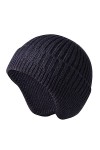 IQYU Casquette dhiver pour homme avec protection des oreilles Chapeau dhiver Hommes pour femmes Bonnet chaud Tricot Earflap
