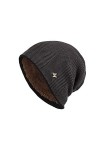 KPPONG Bonnet Chapeau Doux Femmes Hommes Tricoté Coton Élastique Unisexe Hiver Chaud Couleur Unie Super Doux Slouchy Turban C