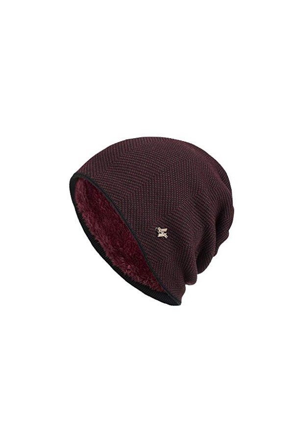 KPPONG Bonnet Chapeau Doux Femmes Hommes Tricoté Coton Élastique Unisexe Hiver Chaud Couleur Unie Super Doux Slouchy Turban C