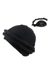Style Y2 2023 - Chapeau vintage doublé de soie pour homme et femme - Double couche réglable en coton satiné - Bonnet vintage 