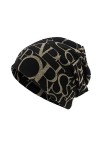 UnoSheng Bonnet unisexe pour femme et homme, motif cancer turban, café, M