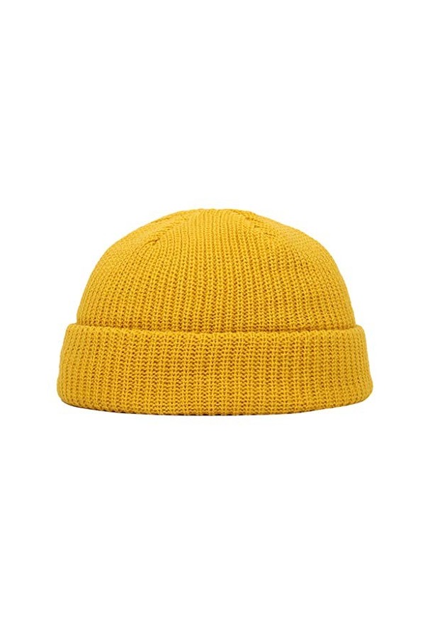 Bonnet en tricot pour femme - Respirant - Protection contre le froid - Unisexe - Décontracté - Ourlets en laine - Pour lhive