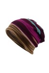 Bonnet de course pour femme - Doux - Bonnet de sport - Bonnet fonctionnel - Bonnet tricoté chaud - Casaul - Imprimé - Coupe-v