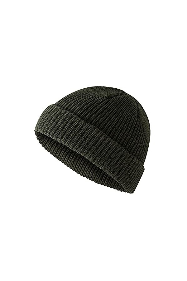 hanzhoumao Et bonnet pour homme pour femme avec faux chapeaux tricotés chauds et chapeaux tricotés Bonnet dhiver pour hommes