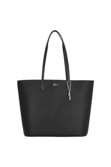 Lacoste Femme NF4373DB Sac Cabas, Noir, Taille Unique