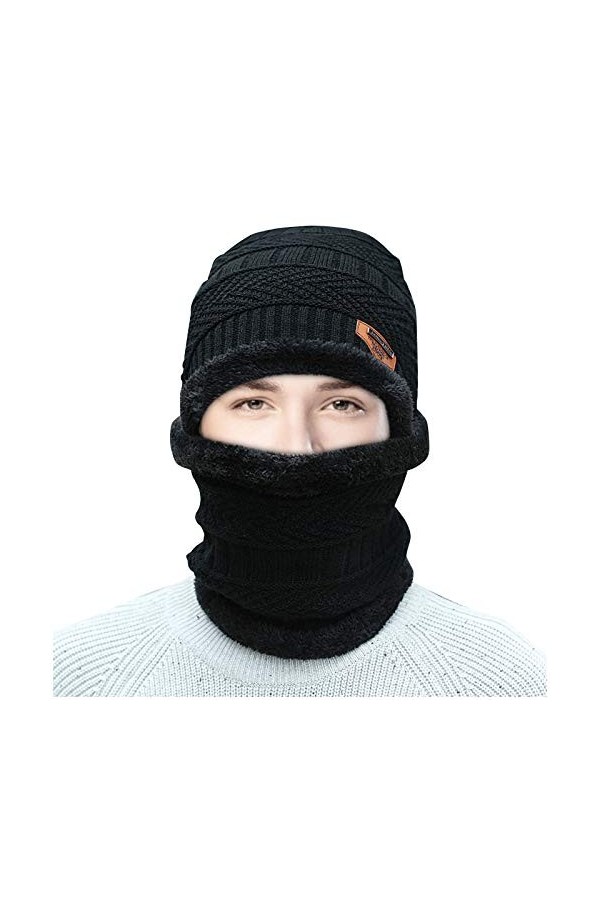 Casquette Original Winter Hat Foulard Windproof Comfort Cycling Plush Thermal Two Piece Woolen Baseball Caps Chapeaux De Jamb