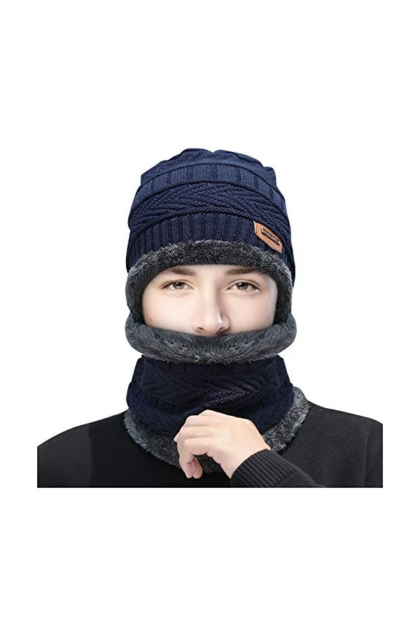 Casquette Original Winter Hat Foulard Windproof Comfort Cycling Plush Thermal Two Piece Woolen Baseball Caps Chapeaux De Jamb