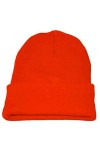 Chapeau chaud Slouchy, unisexe, hip-hiver-hop, casquettes de baseball tricotées, Orange, taille unique