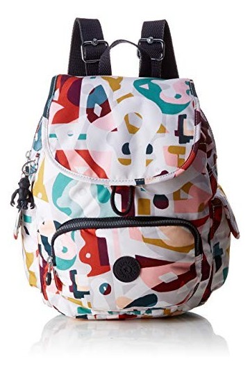 Kipling City Pack S, Sac à Dos Femme, Multicolore Music Print , Taille Unique