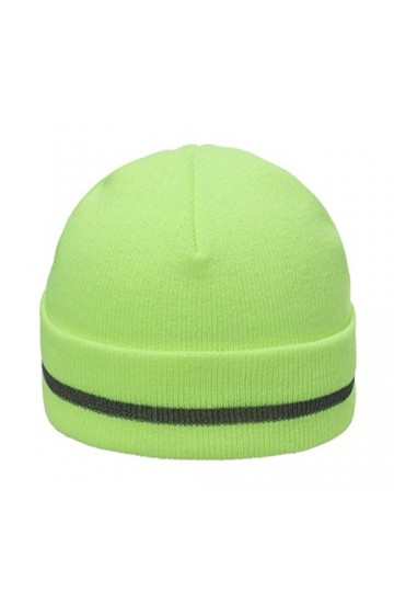 Chapeaux dhiver en tricot réfléchissant pour adulte pour le travail, la course à pied, chapeaux chauds casquettes de basebal