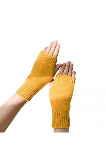 TianWlio Gants sans Doigts pour Femmes Chauds Mitaines Anti-Soleil Gants Moufles Femmes Gants Sport Gym Running Work Moto Voy