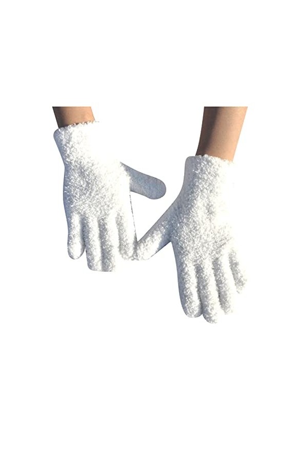 Gants Femme Gants dhiver Moufles Douces Chaudes Protection contre le Froid Gants Thermiques Épais Coupe-Vent Femmes Chaud Ho
