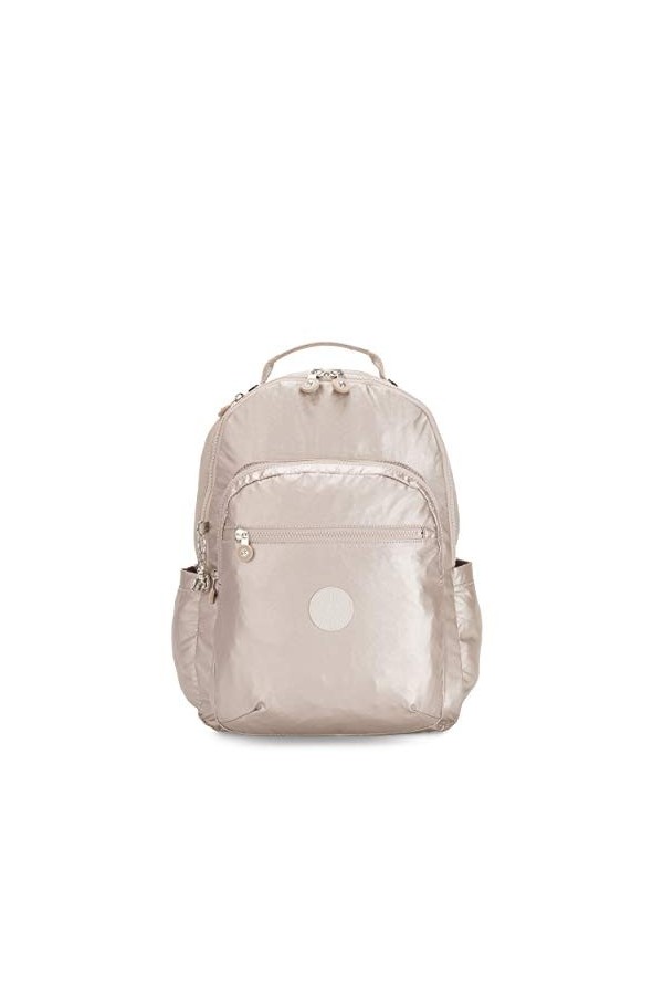 Kipling Seoul, Grand Sac à Dos avec Protection pour Ordinateur Portable 15" 44cm 27L Palm Fiesta PRT, Palm Fiesta Prt, Taille