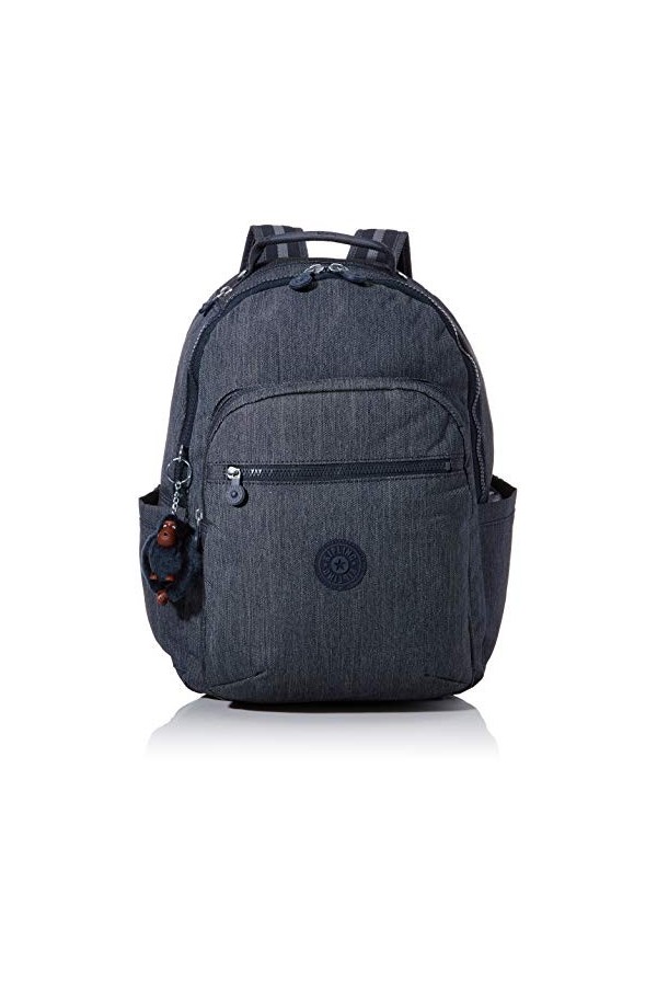 Kipling Seoul, Grand Sac à Dos avec Protection pour Ordinateur Portable 15" 44cm 27L Palm Fiesta PRT, Palm Fiesta Prt, Taille