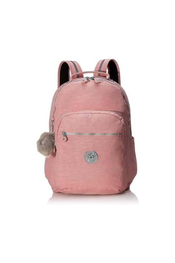 Kipling Seoul, Grand Sac à Dos avec Protection pour Ordinateur Portable 15" 44cm 27L Palm Fiesta PRT, Palm Fiesta Prt, Taille