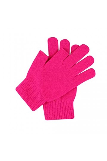 Mitten And Show Gants tricotés en laine solides pour homme et femme Gants de cyclisme extensibles Couleurs assorties