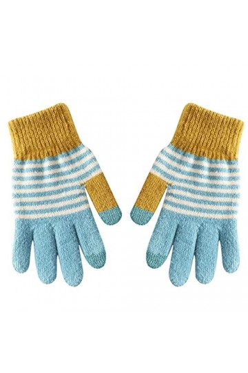 Gants dhiver pour femme - Gants chauds en tricot - Poignets élastiques - Gants dhiver pour homme - Mitaines convertibles, b