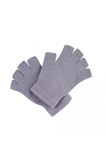 liaddkv Gants et Gants Femme Solides Tricotés Extensibles Laine Écriture Couleur Homme Show Doigts Cyclisme Costume de Mariée
