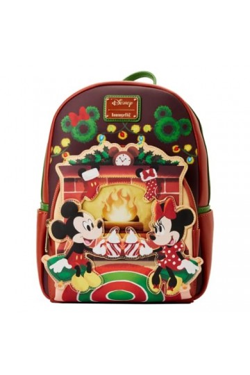 Mickey & Minnie Mouse Loungefly - Hot Cocoa Fire Place Femme Mini Sac À Dos Standard polyuréthane