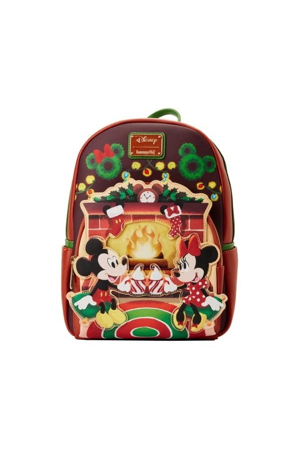 Mickey & Minnie Mouse Loungefly - Hot Cocoa Fire Place Femme Mini Sac À Dos Standard polyuréthane