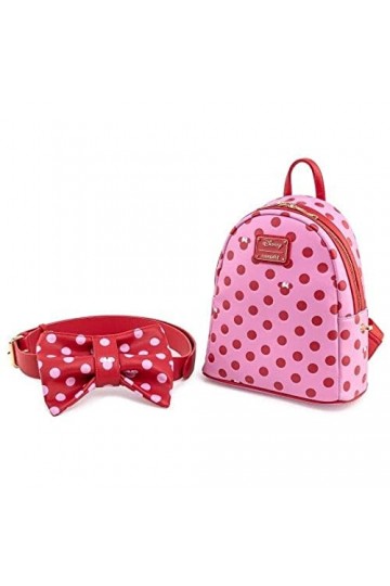 Loungefly - Mini Sac A Dos Disney - Minnie Mouse Pink Bow - 0671803355736