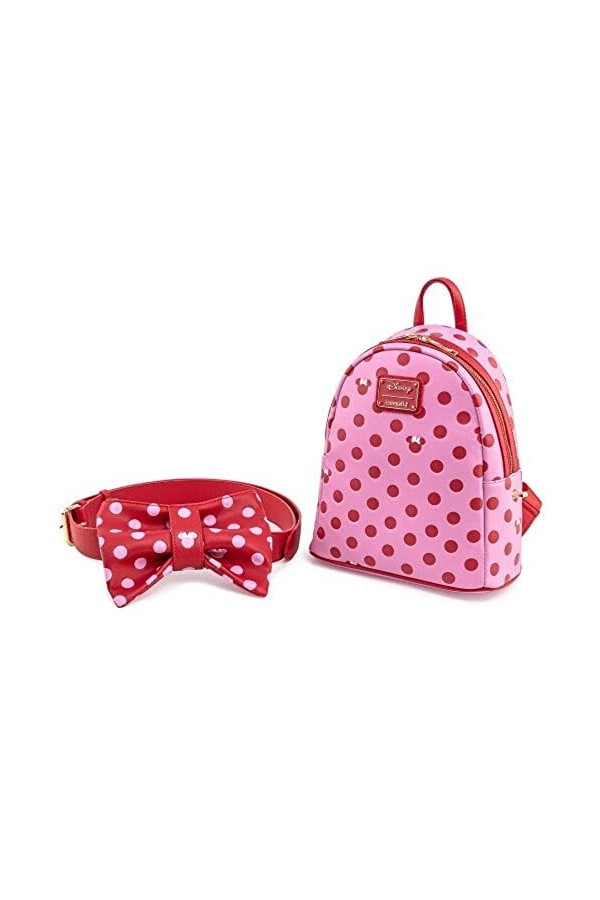 Loungefly - Mini Sac A Dos Disney - Minnie Mouse Pink Bow - 0671803355736