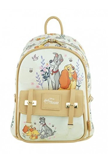 Disney Lady and the Tramp Wondapop Mini sac à dos en cuir vegan 28 cm, peau, One Size, Mini sac à dos