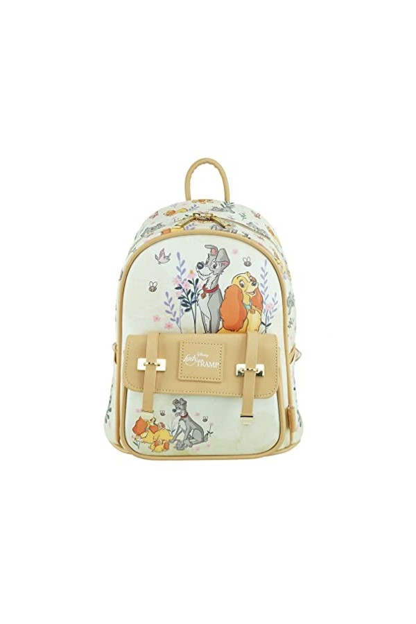 Disney Lady and the Tramp Wondapop Mini sac à dos en cuir vegan 28 cm, peau, One Size, Mini sac à dos