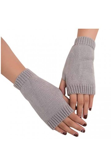 STKOOBQ Mitaines tricotées sans doigts pour femme - Chaud - Pour lhiver - Pour garder les mains chaudes et douces - Chausset
