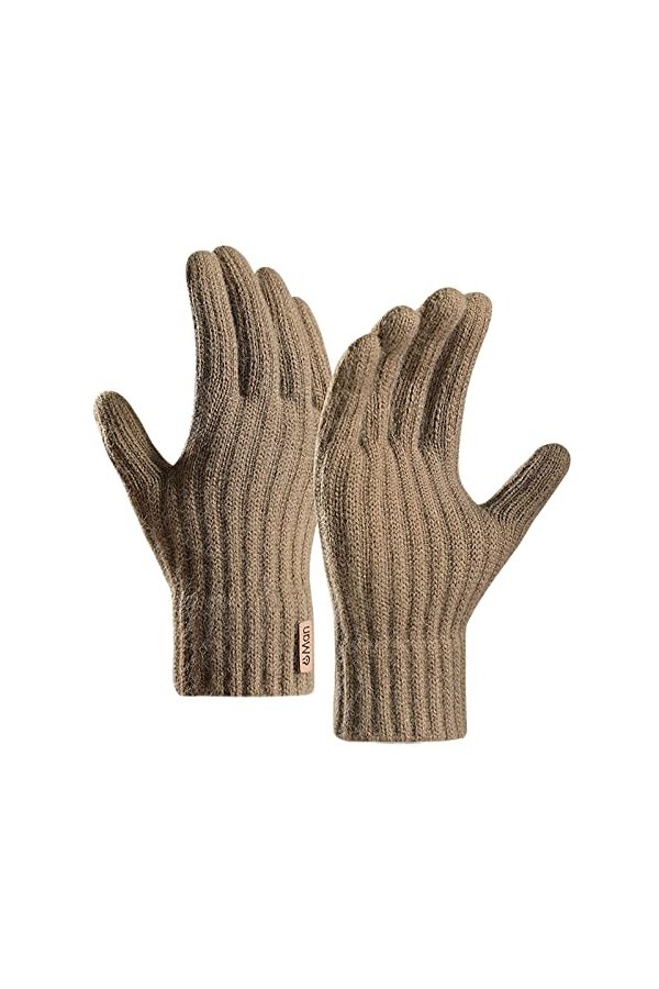 Gants dhiver pour femmes Gants pour écran tactile Gants thermiques Gants chauds tricotés en acrylique Gants automne hiver Un