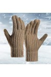 Gants dhiver pour femmes Gants pour écran tactile Gants thermiques Gants chauds tricotés en acrylique Gants automne hiver Un
