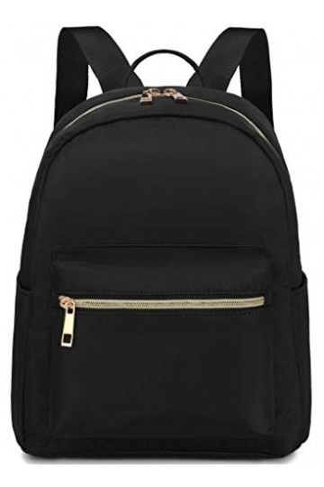 BTOOP Mini sac à dos pour femmes et filles résistant à leau pour femmes, adultes, enfants, école, voyage, noir, Small, Class