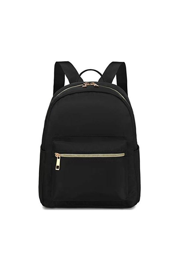 BTOOP Mini sac à dos pour femmes et filles résistant à leau pour femmes, adultes, enfants, école, voyage, noir, Small, Class
