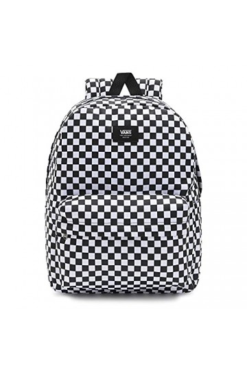 Vans Old Skool Check Backpack, Sac Dos Mixte, Noir/Blanc, Taille Unique