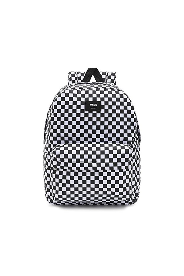Vans Old Skool Check Backpack, Sac Dos Mixte, Noir/Blanc, Taille Unique