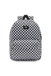 Vans Old Skool Check Backpack, Sac Dos Mixte, Noir/Blanc, Taille Unique