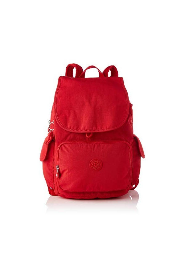 Kipling Pack City, Sac à Dos Femme, Rouge, Taille Unique