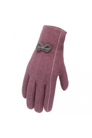 ADOSSAC Gants dhiver pour Femme avec Doublure en Polaire Chaude pour écran Tactile Hiver Chaud Epais Mouffle Ecran Tactile D