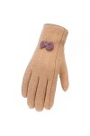 ADOSSAC Gants dhiver pour Femme avec Doublure en Polaire Chaude pour écran Tactile Hiver Chaud Epais Mouffle Ecran Tactile D