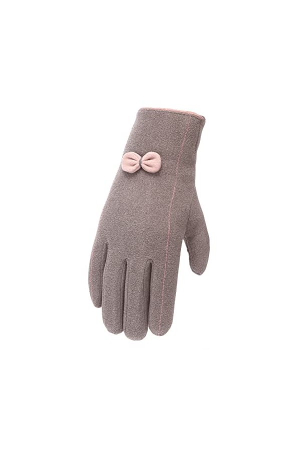 ADOSSAC Gants dhiver pour Femme avec Doublure en Polaire Chaude pour écran Tactile Hiver Chaud Epais Mouffle Ecran Tactile D